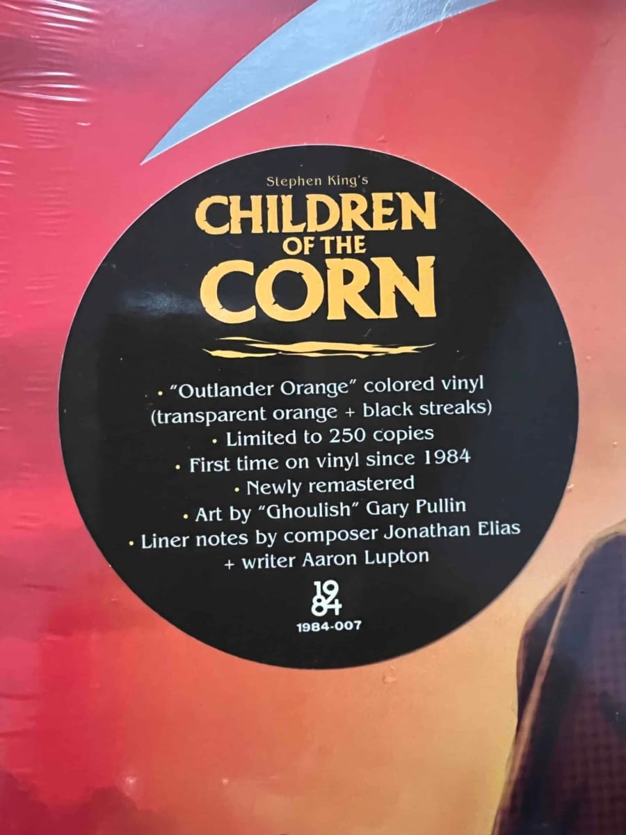 Jonathan Elias - Children of the Corn Limited Edition "Outlander Orange" - Image 4