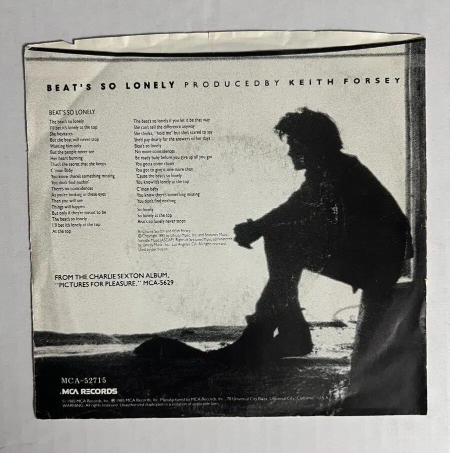Charlie Sexton - Beat's So Lonely / Attractions - Image 4