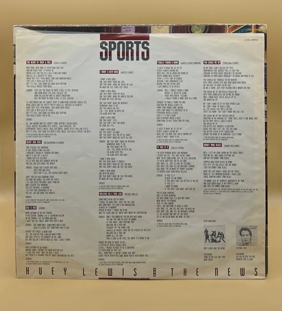 Huey Lewis and The News - Sports - Image 3