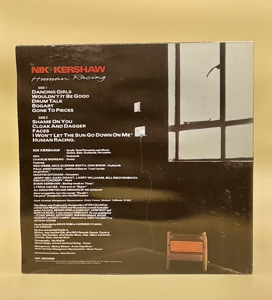 Nik Kershaw - Human Racing **Used Vinyl LP** - Image 7