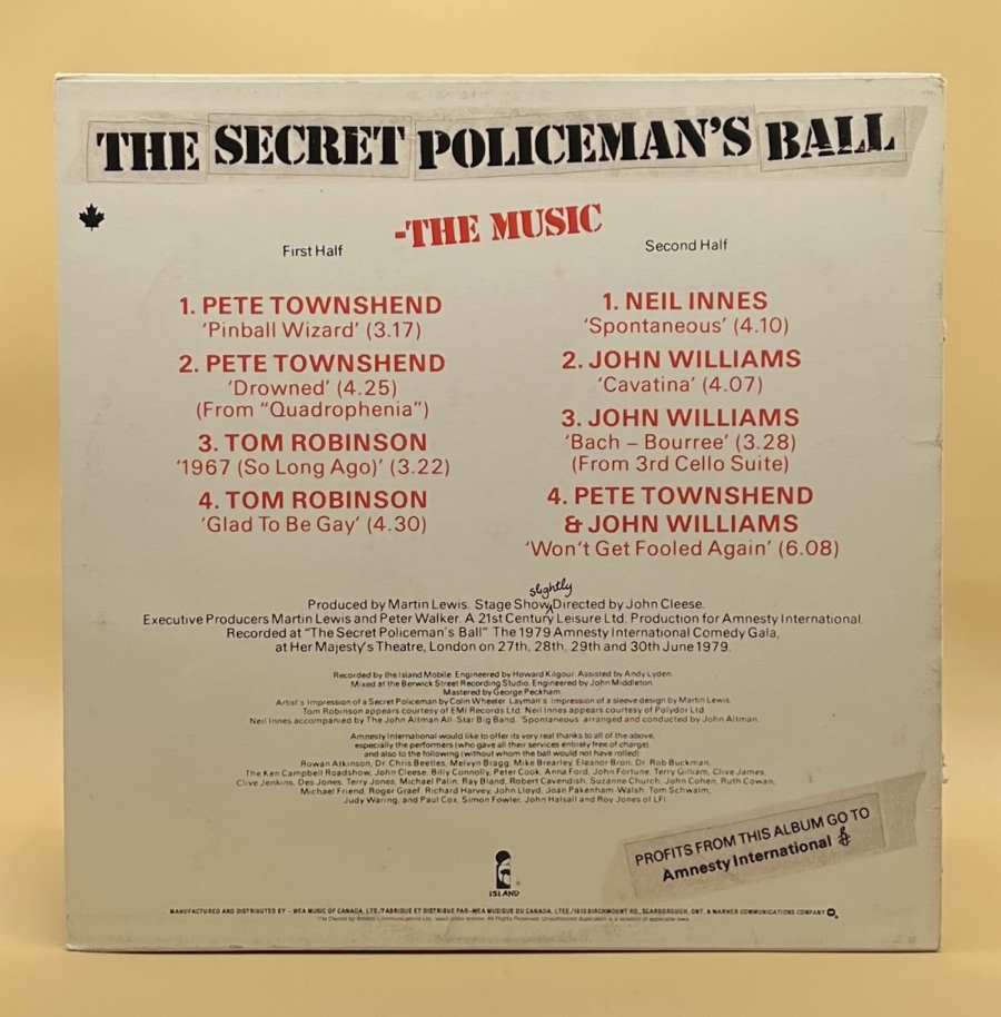 Various Artists - The Secret Policeman's Ball - The Music **Used Vinyl LP** - Image 5