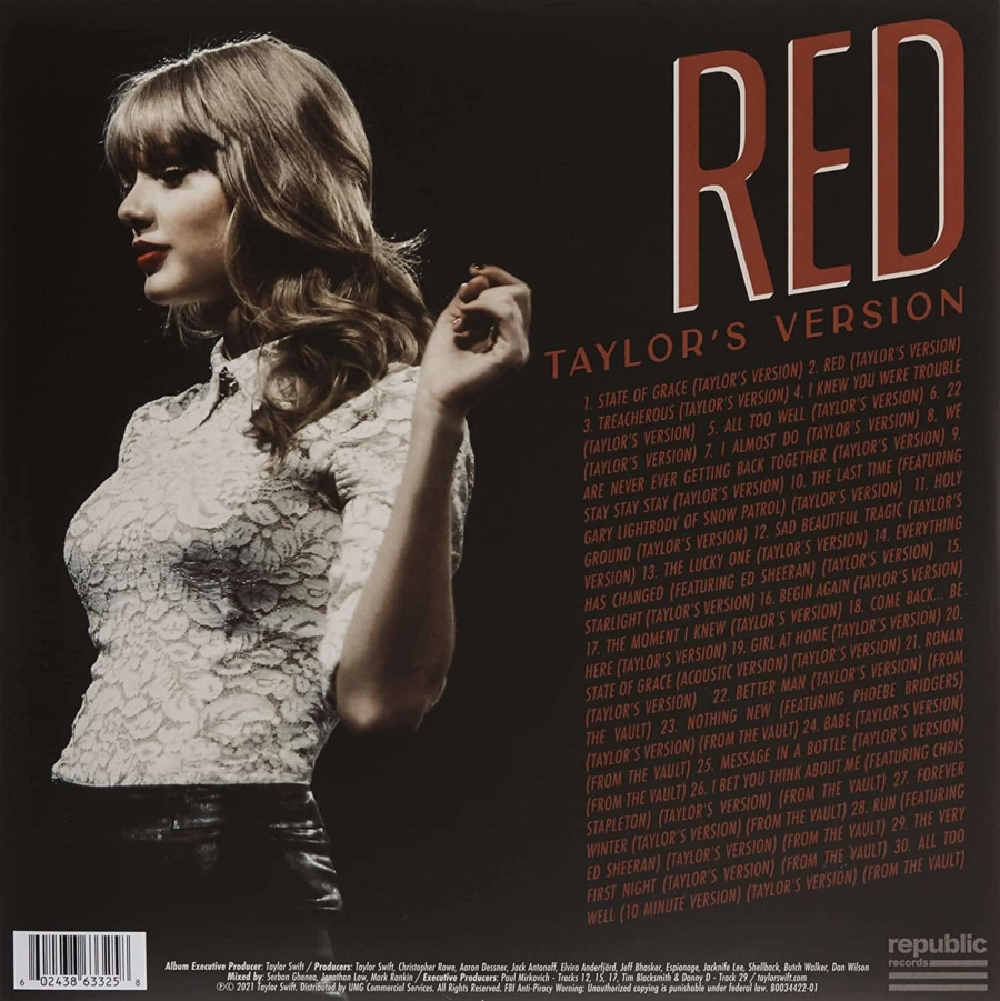 Taylor Swift - Red Taylor's Version 4LP - Image 2