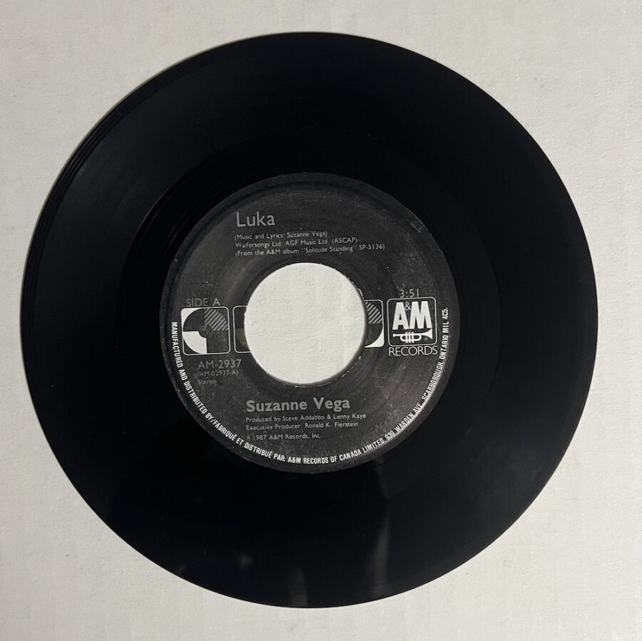 Suzanne Vega - Luka / Night Vision **Used 7-inch** - Image 4
