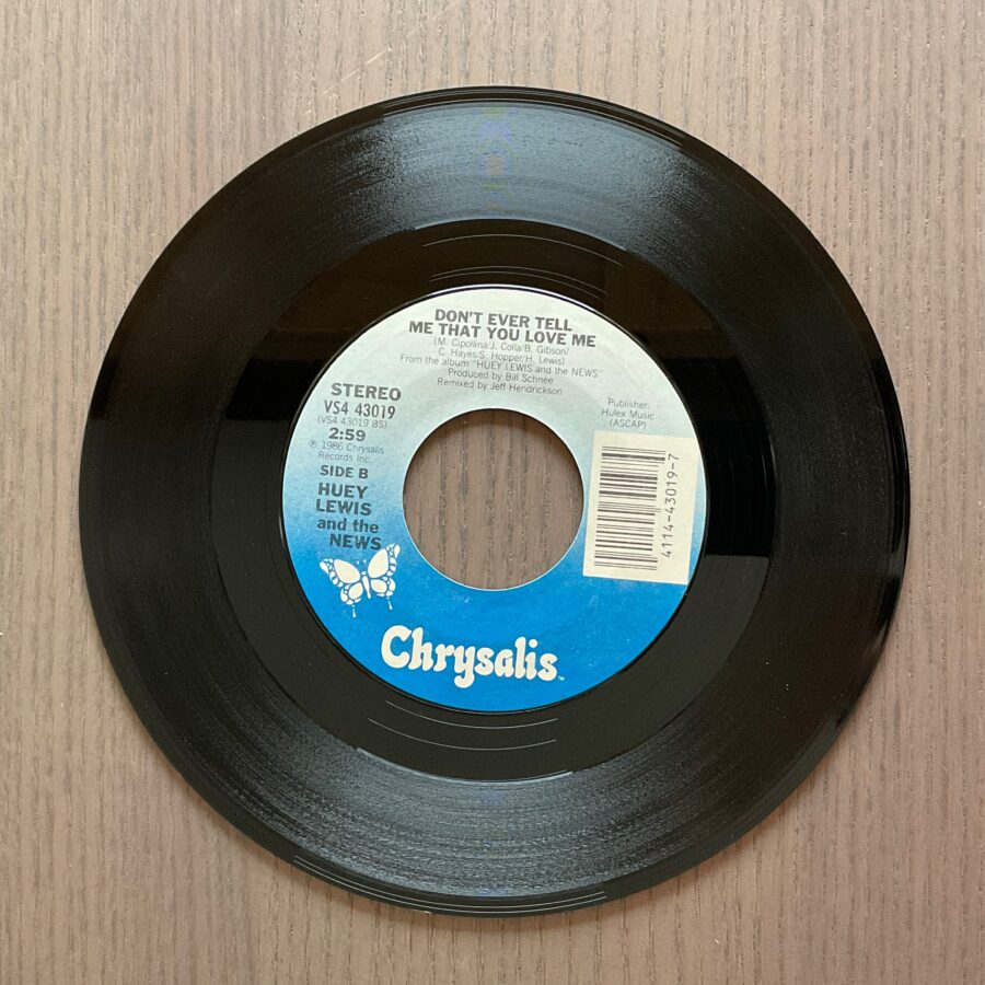 Huey Lewis and the News - Stuck With You / Don't Ever Tell Me That You Love Me **Used 7-Inch**
