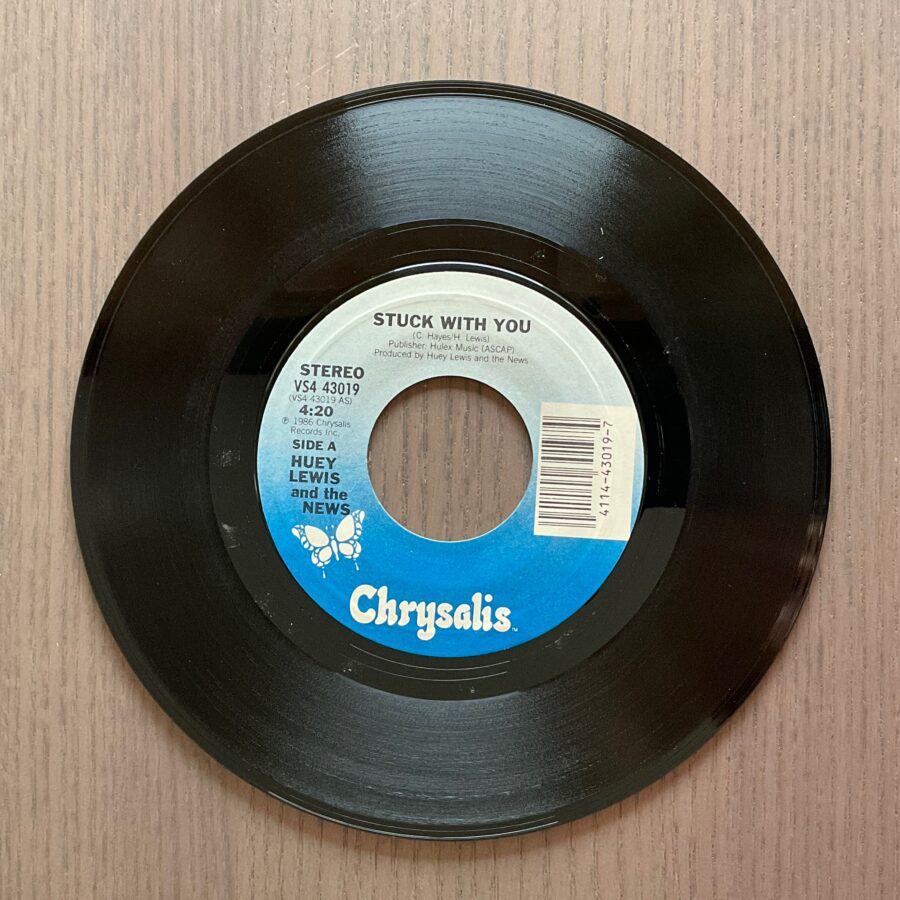 Huey Lewis and the News - Stuck With You / Don't Ever Tell Me That You Love Me **Used 7-Inch** - Image 2