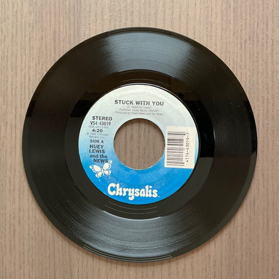 Huey Lewis and the News - Stuck With You / Don't Ever Tell Me That You Love Me **Used 7-Inch** - Image 3