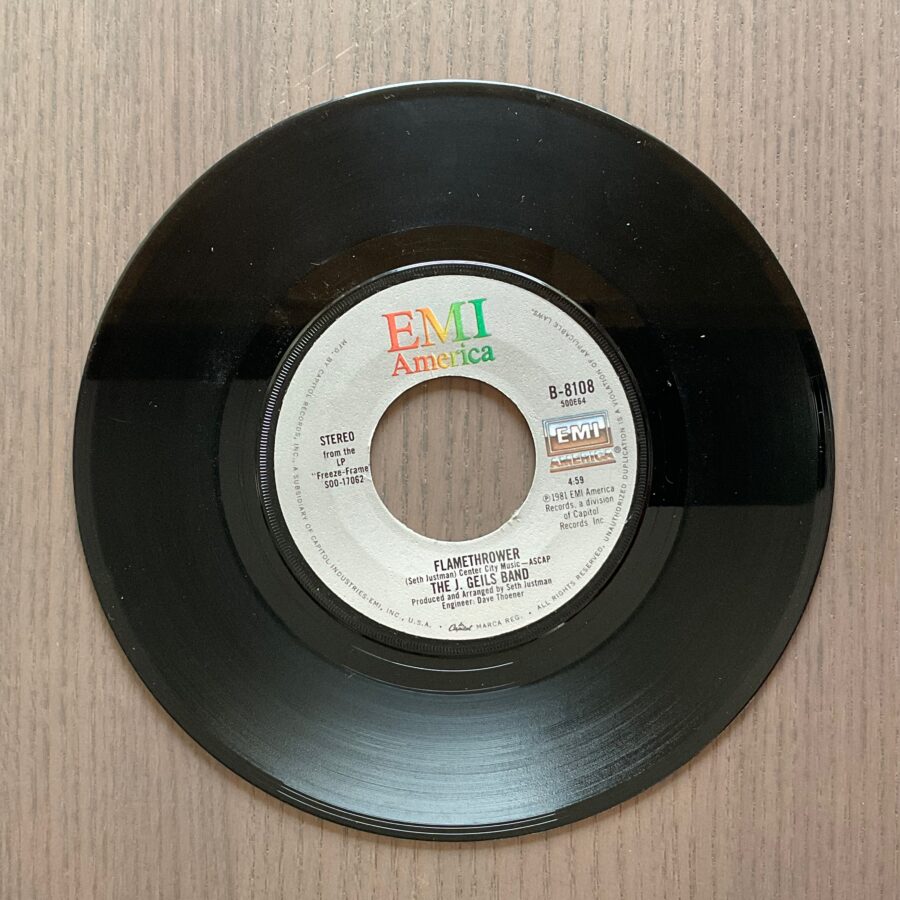The J. Geils Band - Freeze-Frame **Used 7-Inch** - Image 2