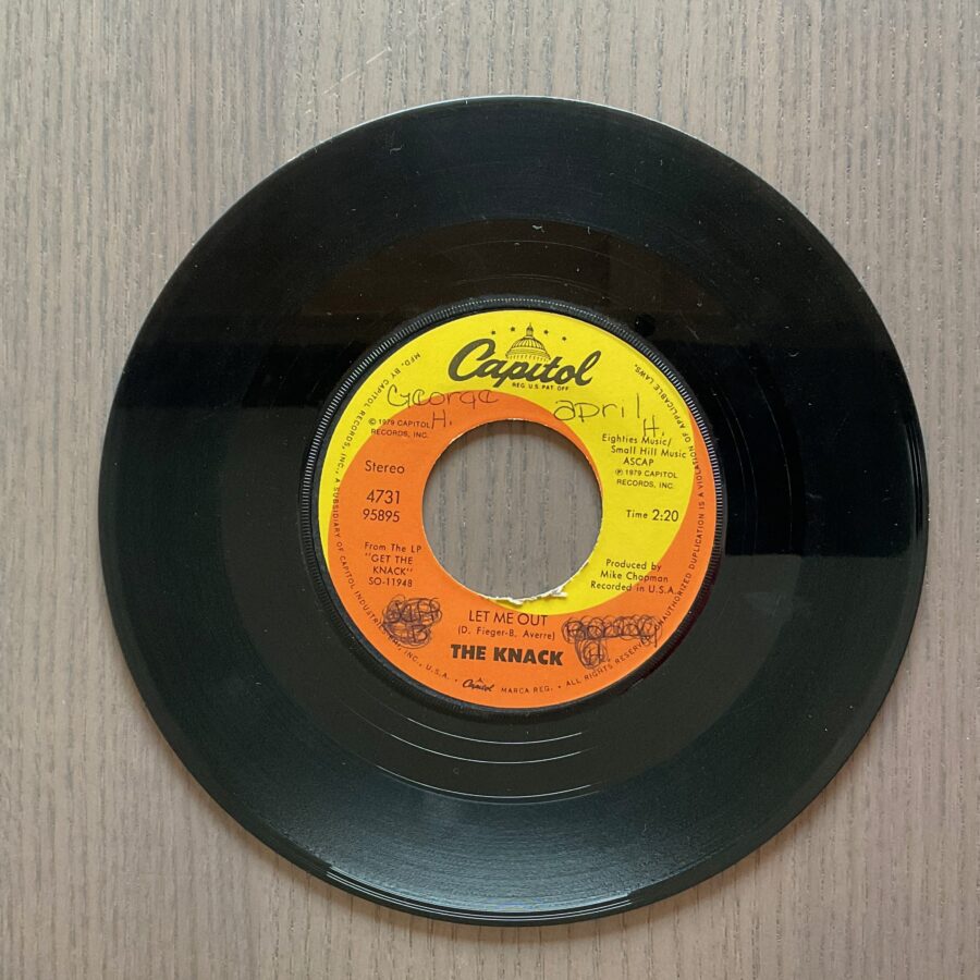 The Knack - My Sharona / Let Me Out **Used 7-Inch** - Image 2