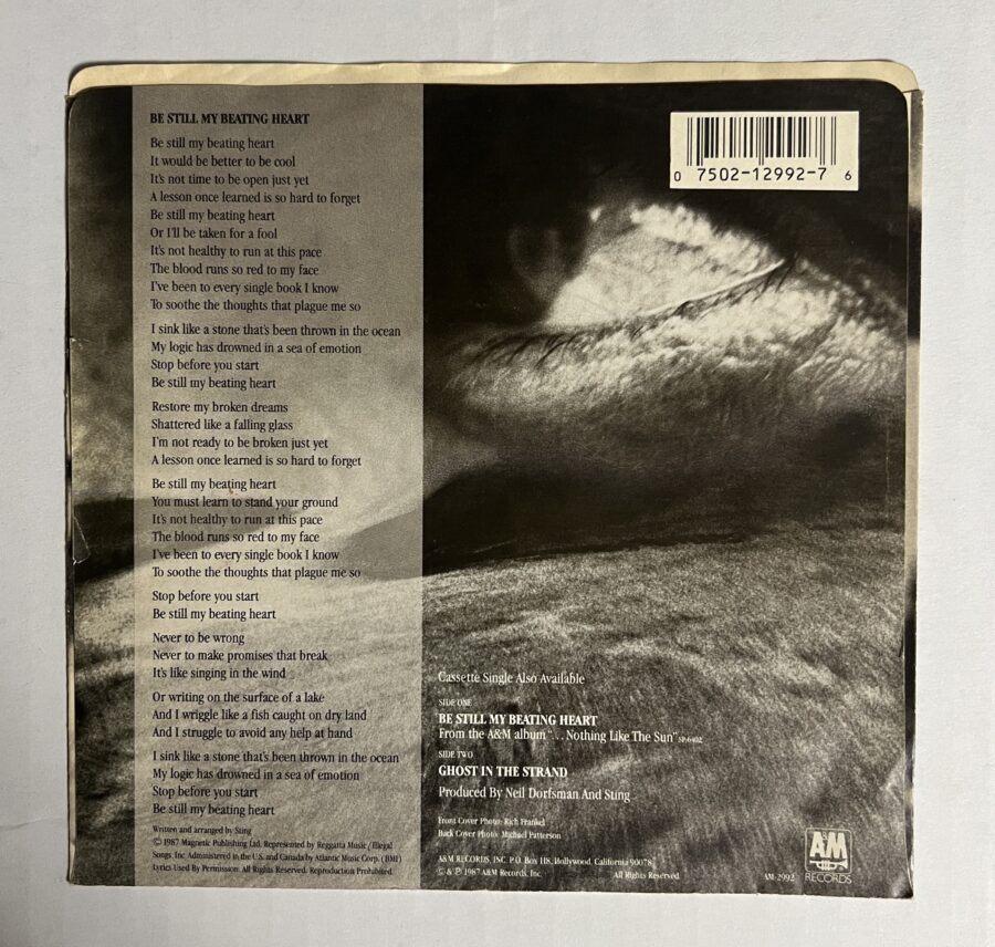 Sting - Be Still My Beating Heart / Ghost In The Strand  **Used 7-inch** - Image 5