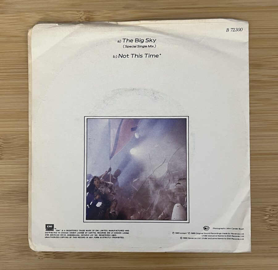 Kate Bush - The Big Sky / Not This Time **Used 7-inch** - Image 5