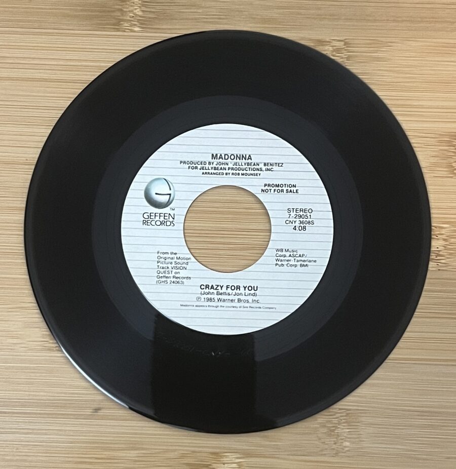 Madonna - Crazy for You **Used 7-Inch** - Image 4