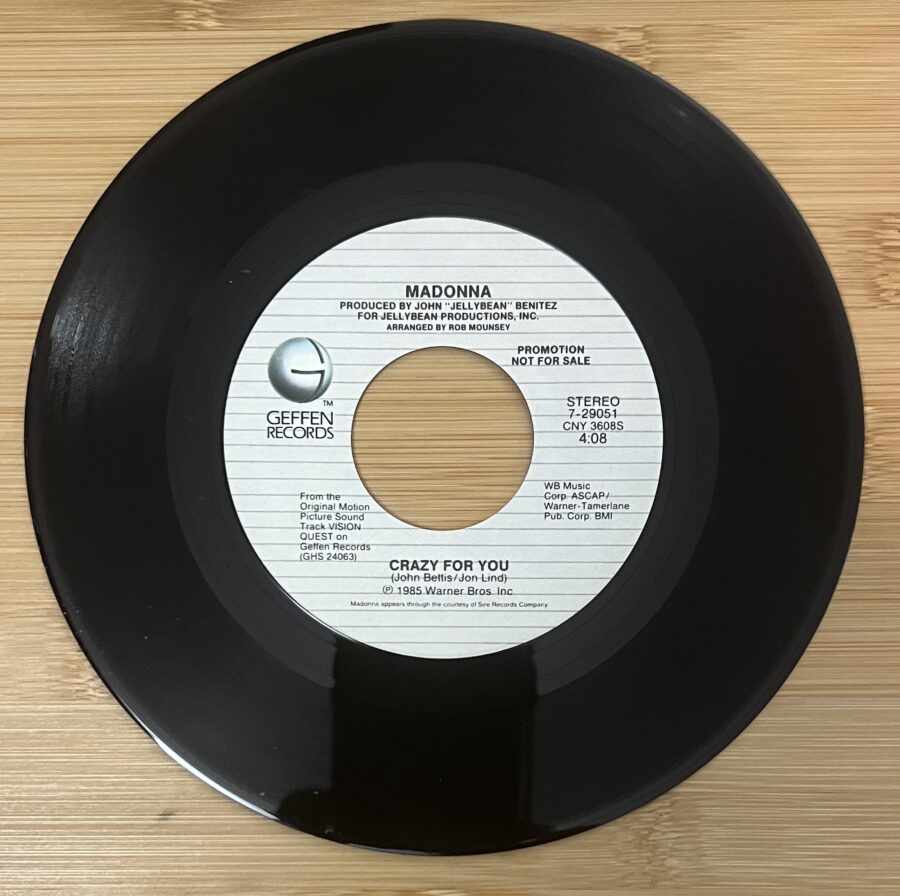 Madonna - Crazy for You **Used 7-Inch** - Image 3
