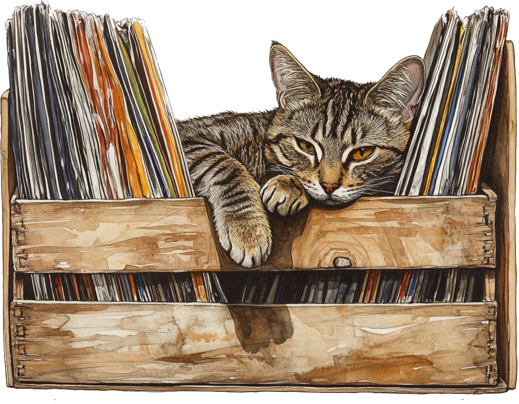 Cat in crate