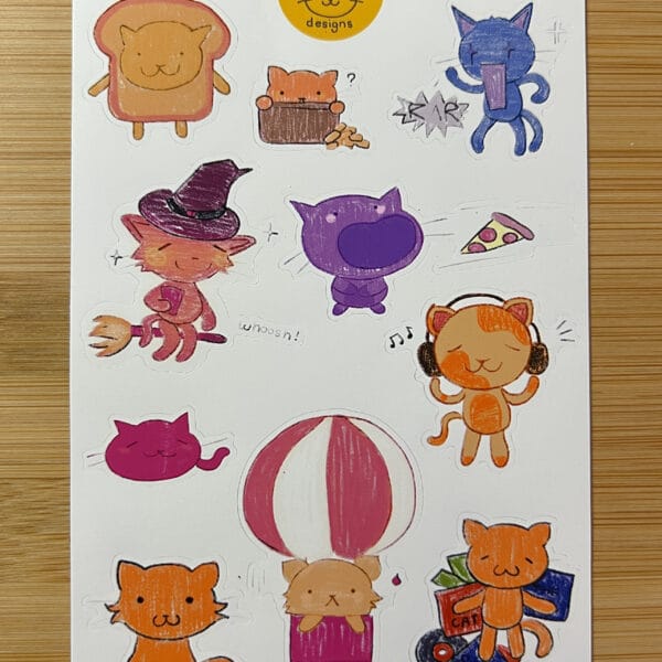 Mana Cat Sticker Sheets