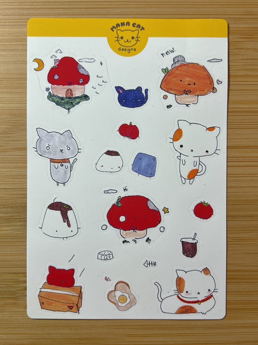 Mana Cat Designs Sticker Sheets - Image 2