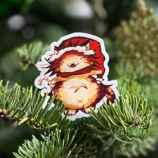 Mana Cat Designs Christmas Cat Sticker